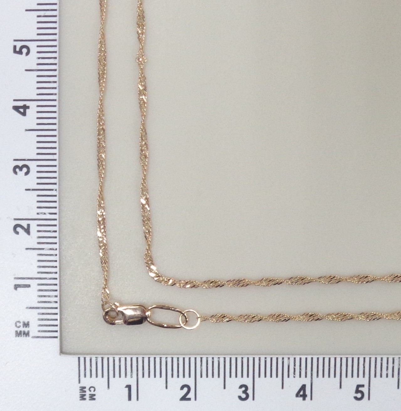 Серебряная цепь плетение "Сингапур"